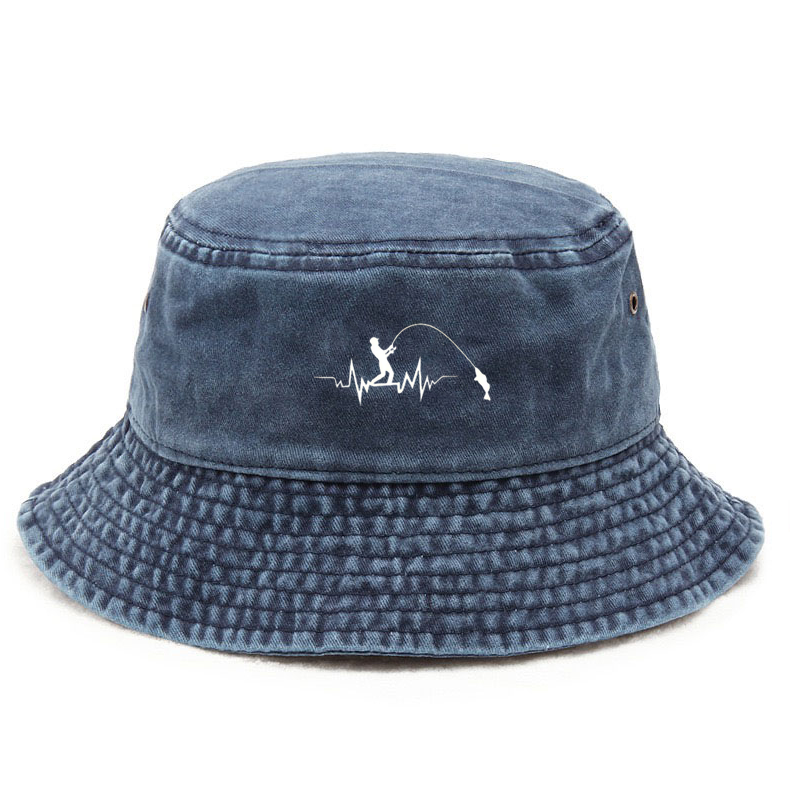 Bucket Hat Cotton - Customize Fishing Bucket Hat Cotton Washed