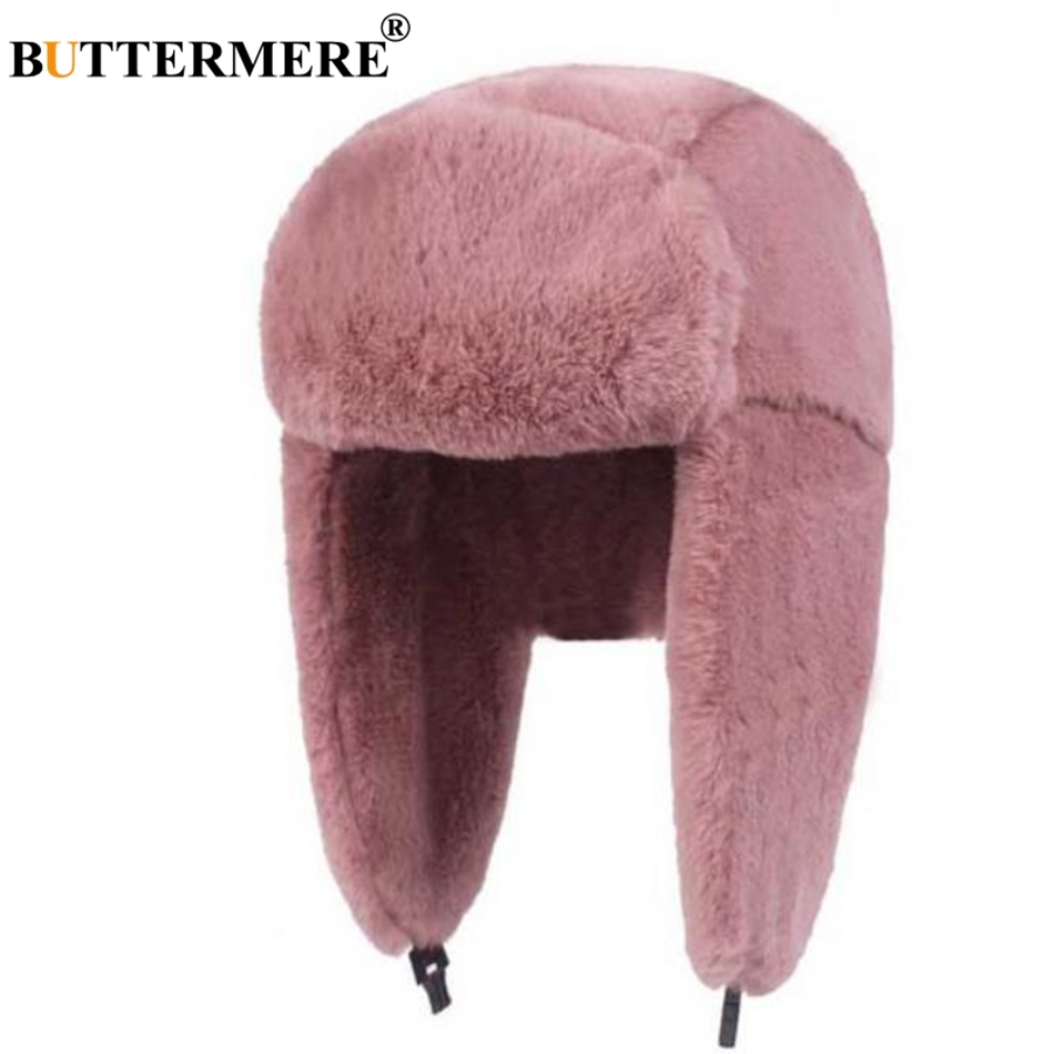 Winter Trapper Hat - BUTTERMERE Fur Caps Women Bomber Hats