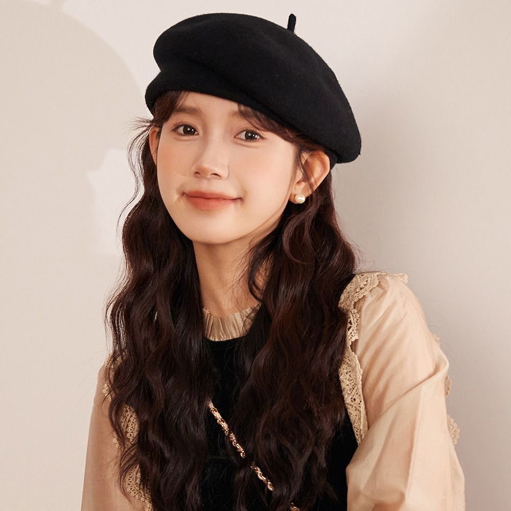 Fashion Warm Winter Wool Beret - Beret French Wool ulasan dan harga