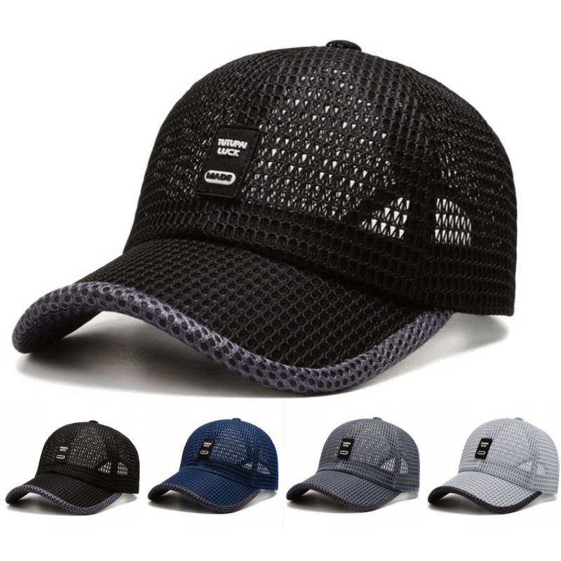 Men Women Summer Full Mesh Qui - Trucker Cap Mesh ulasan dan harga