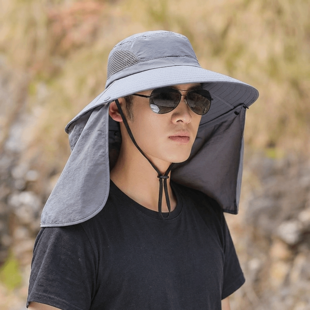 Fashion Cloth Men Sun Hat Big  - Visor Sun Hat ulasan dan harga