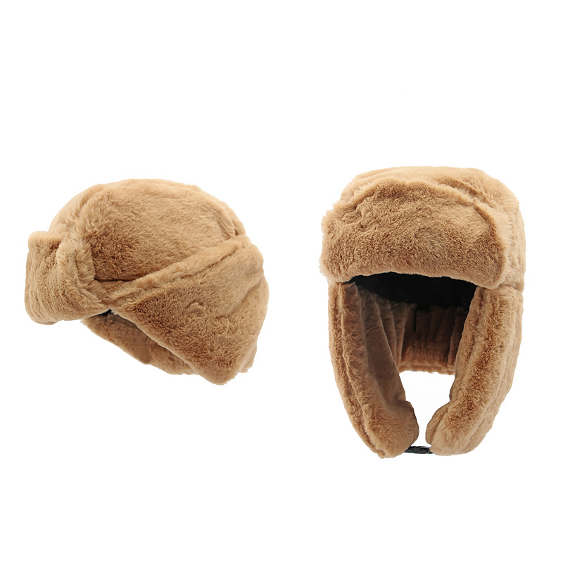 Men and Women's Thick Plush Bo - Trapper Hat Ear Flap ulasan dan harga
