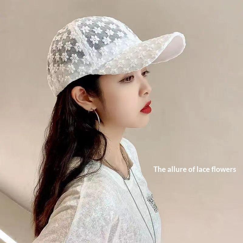 Adjustable Lace Flower Thin Ba - Baseball Cap Structured ulasan dan harga