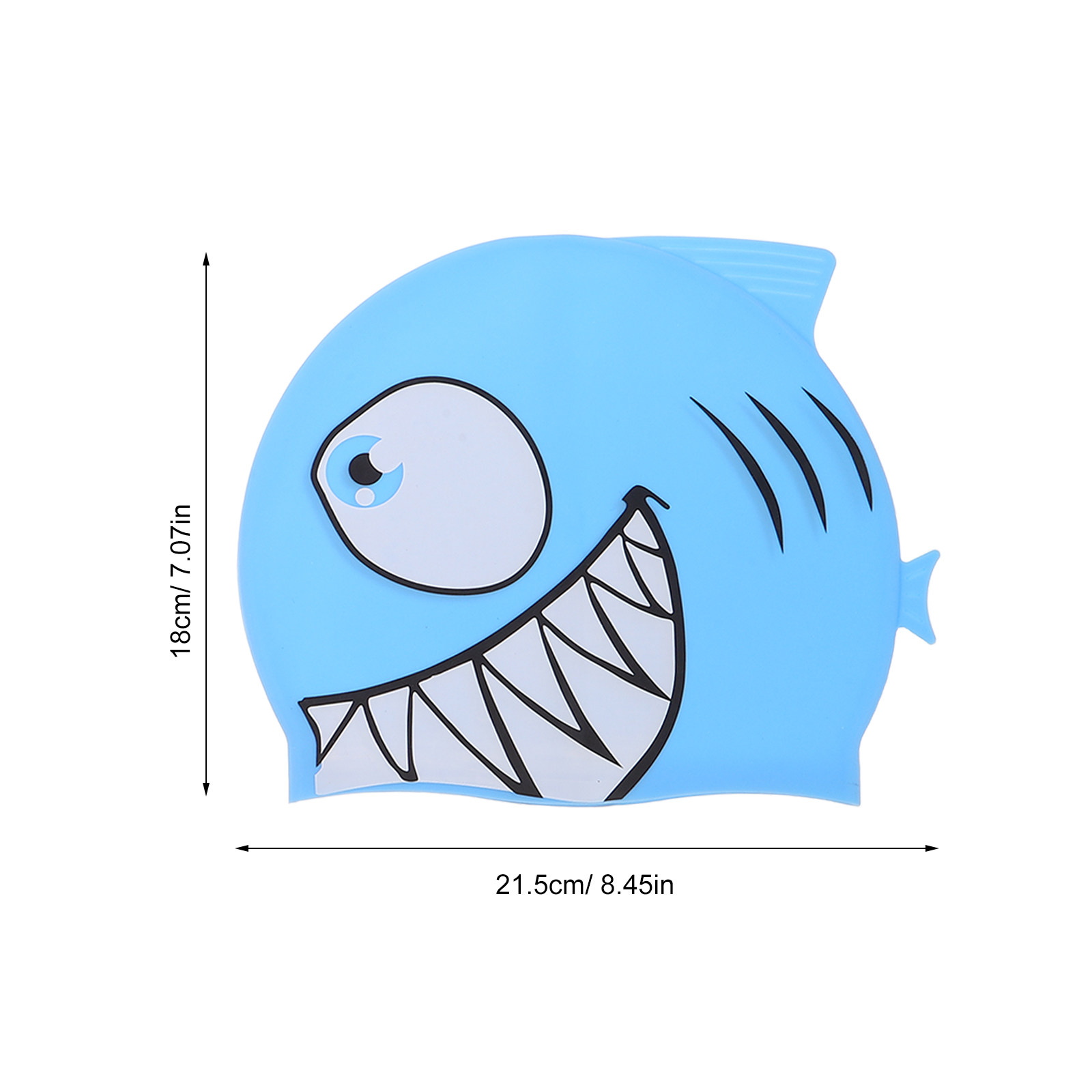 2Pcs Kids Fish Pattern Silicon - Swim Hat Silicone ulasan dan harga