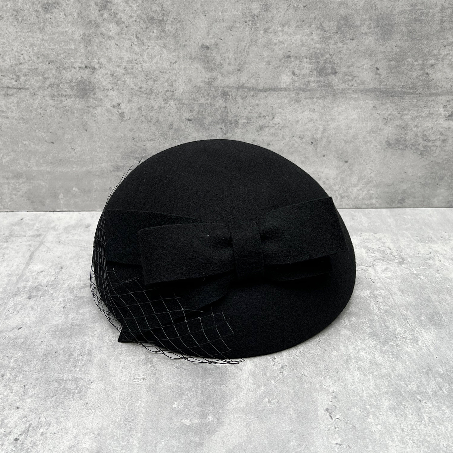 French Elegant Mesh-Bow Wool B - Beret French Wool ulasan dan harga