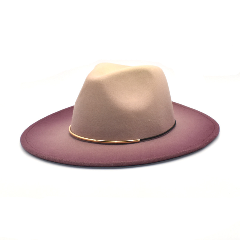 Gradient Large Brim Wool Vinta - Fedora Hat Wool ulasan dan harga
