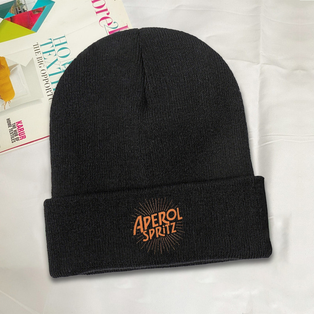 1pc Aperols Spritzs Logo Rib K - Beanie Cuffed Knit ulasan dan harga