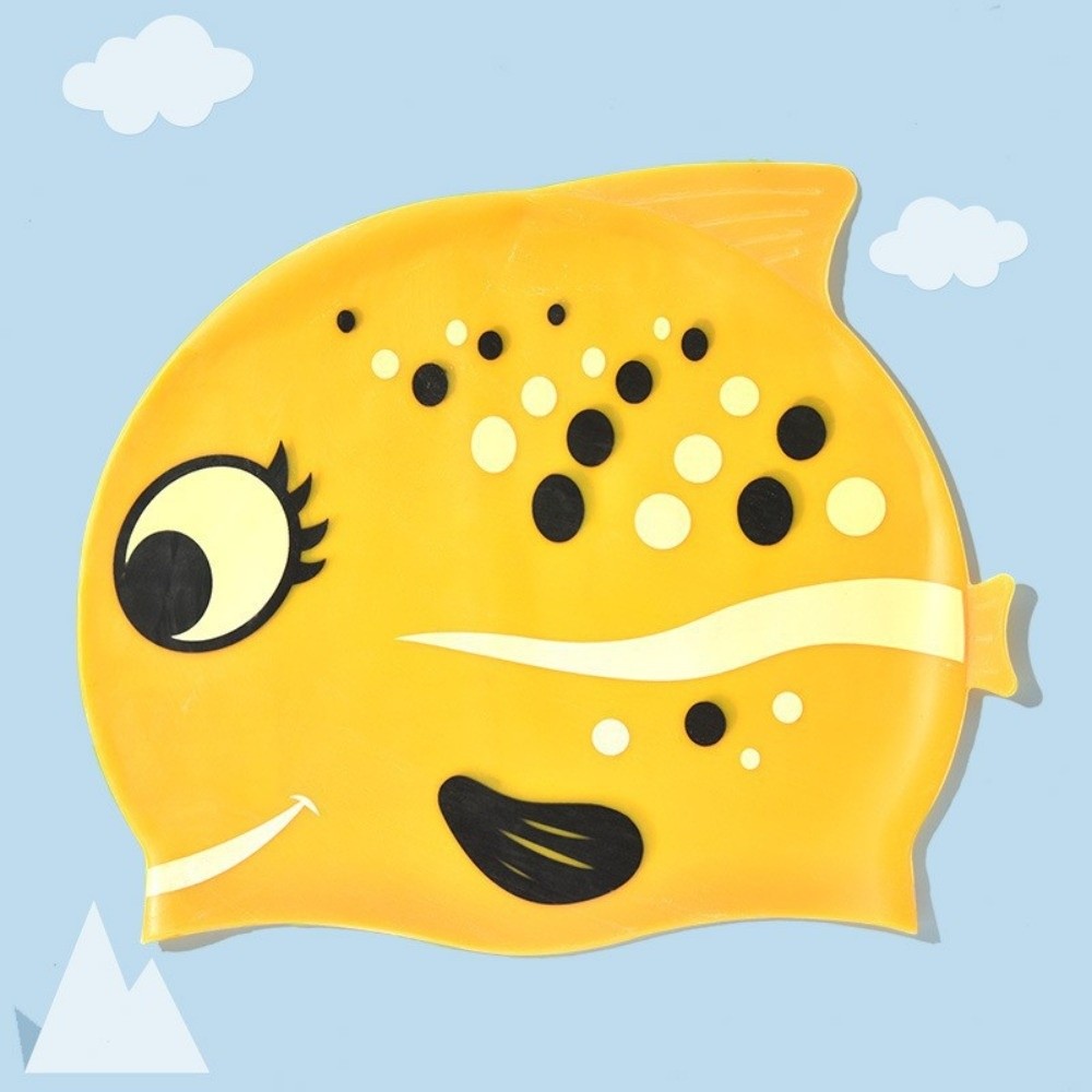 Cute Elastic Children's Swimmi - Swim Hat Silicone ulasan dan harga