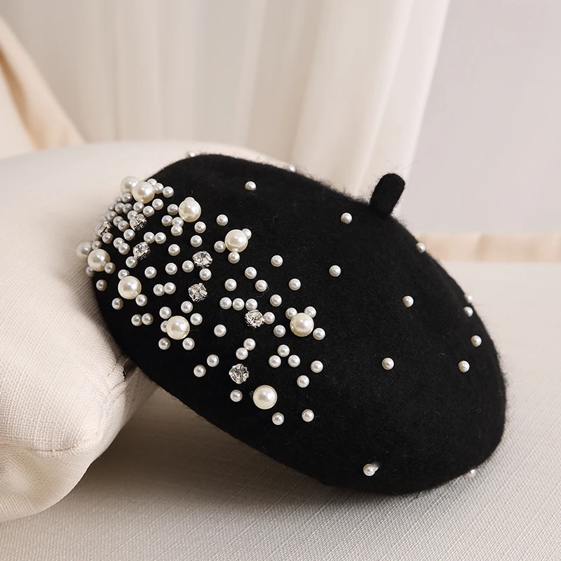 2024 Winter Wool Beret with Rh - Beret French Wool ulasan dan harga