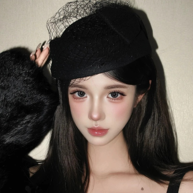 Fashion Mesh Flat Top Beret Ha - Beret French Wool ulasan dan harga