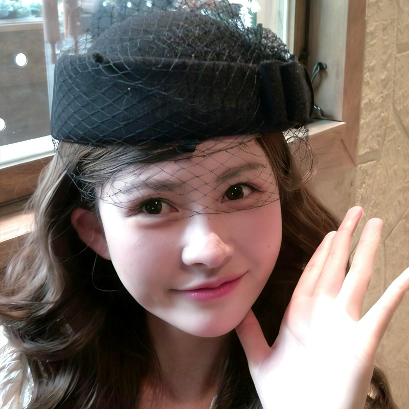 Fashion Mesh Flat Top Beret Ha - Beret French Wool ulasan dan harga