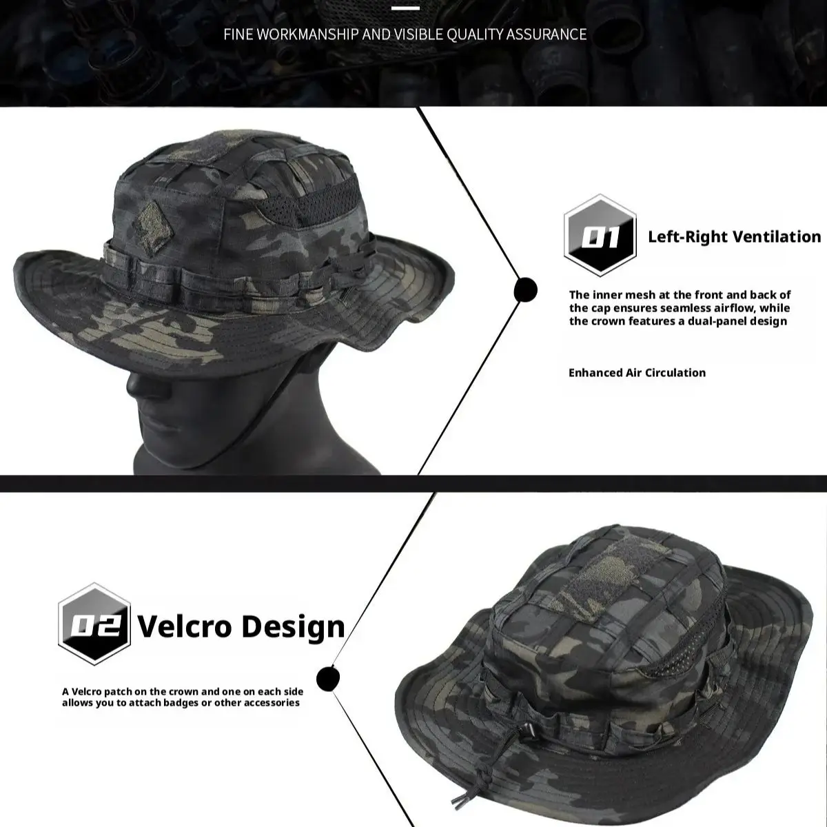 Milspec Tactical Boonie Hat, M - Boonie Hat Tactical ulasan dan harga