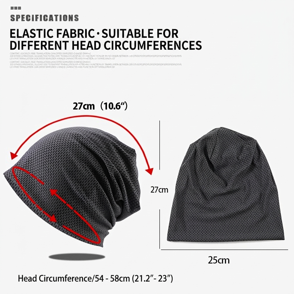 Breathable Mesh Running Beanie - Running Cap Lightweight ulasan dan harga