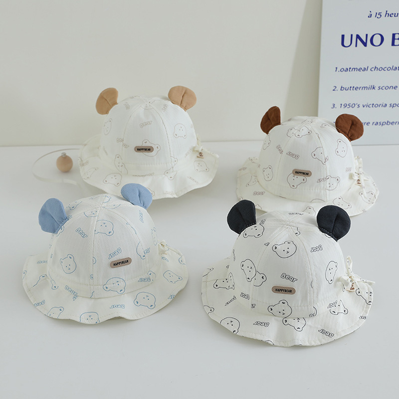 Cartoon Baby Fisherman Hat Cut - Bucket Hat Cotton ulasan dan harga