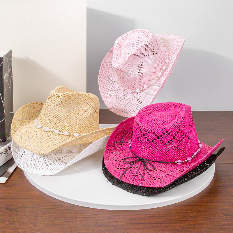 Women Cowboy Hat Unisex Hollow - Cowboy Hat Straw ulasan dan harga