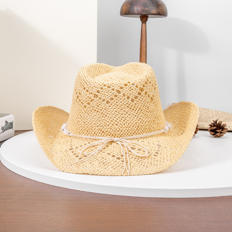 Women Cowboy Hat Unisex Hollow - Cowboy Hat Straw ulasan dan harga