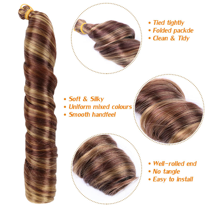 Synthetic 14inch French Curly  - Beret French Wool ulasan dan harga