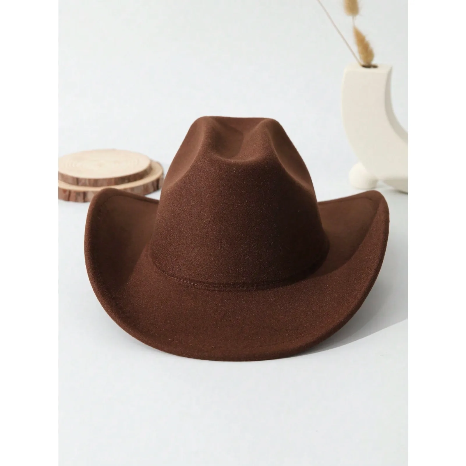 1 Piece Unisex Solid Cowgirl/C - Cowboy Hat Straw ulasan dan harga