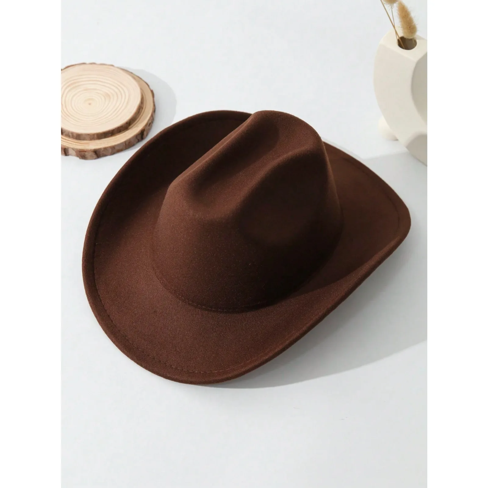1 Piece Unisex Solid Cowgirl/C - Cowboy Hat Straw ulasan dan harga