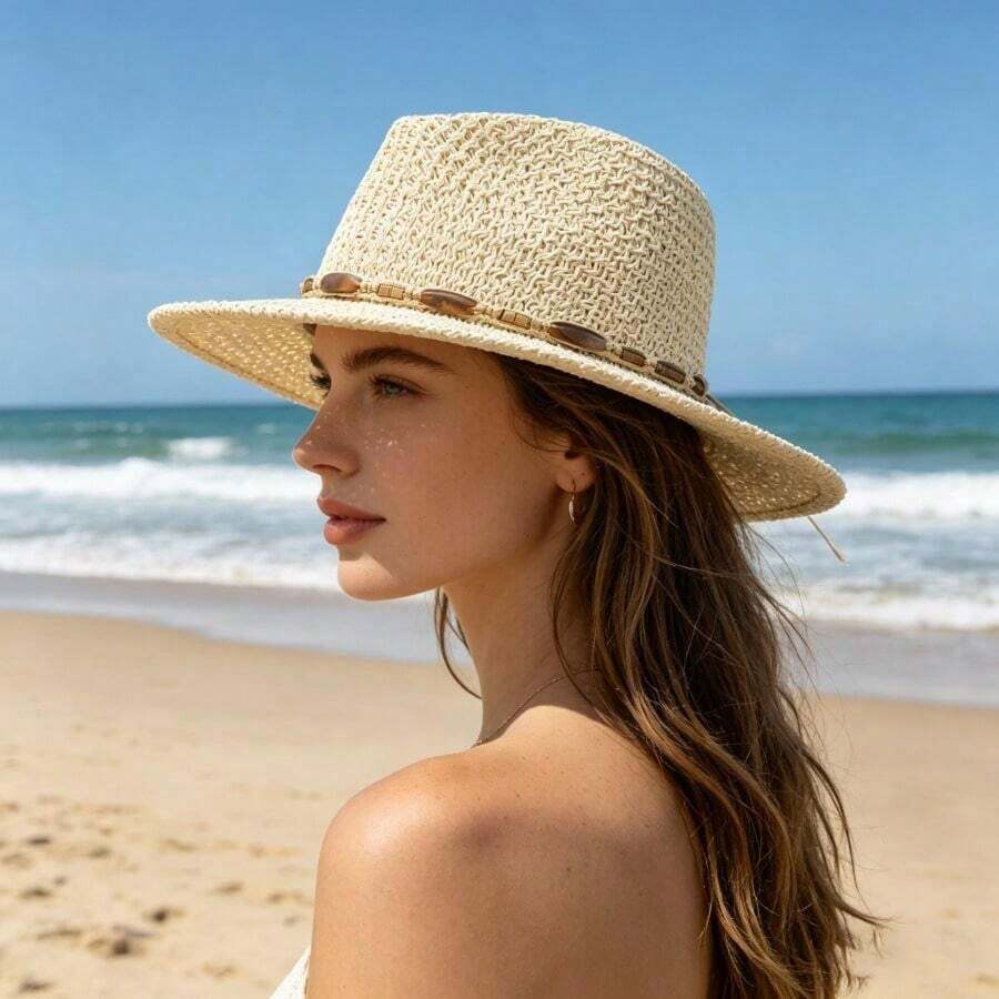Wide Brim Straw Hat For Women  - Sun Hat Wide Brim ulasan dan harga