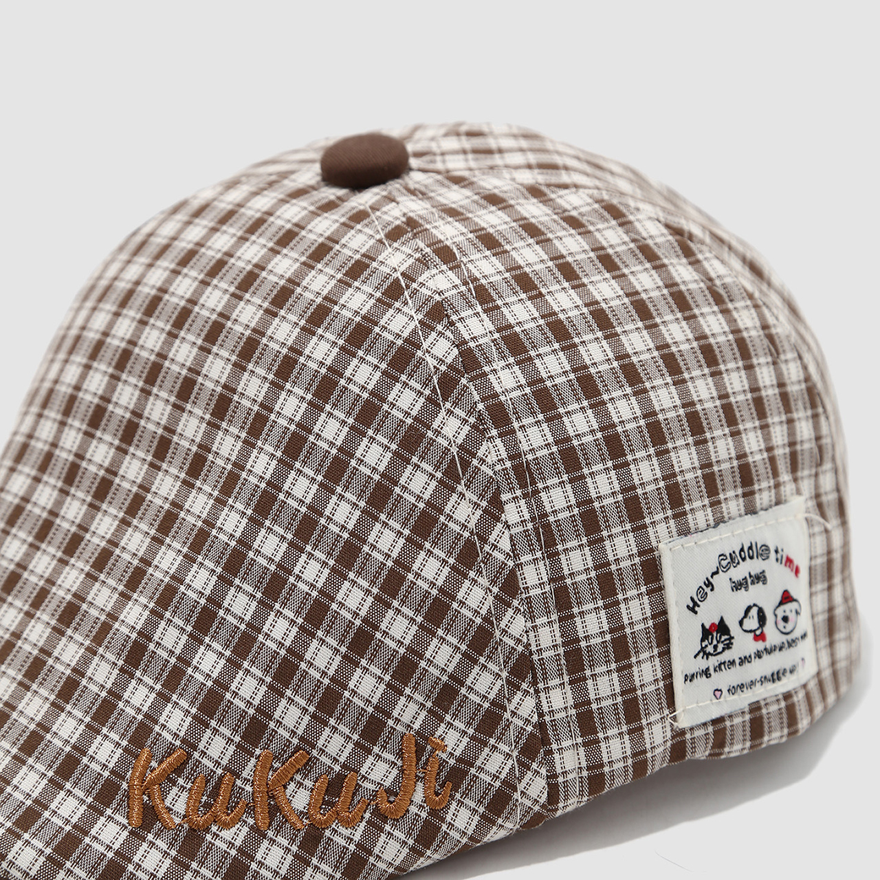 Fashion Children Checkered Ber - Visor Sun Hat ulasan dan harga