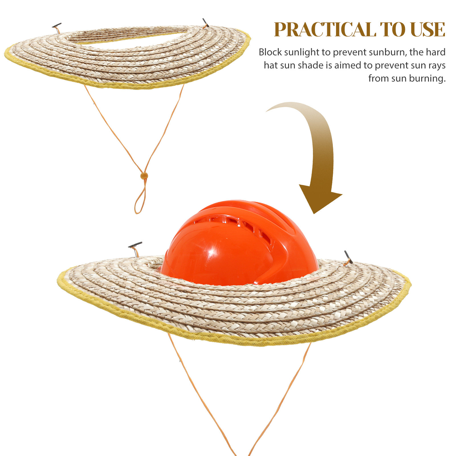 2Pcs Hard Hat Sun Shade Full B - Visor Sun Hat ulasan dan harga