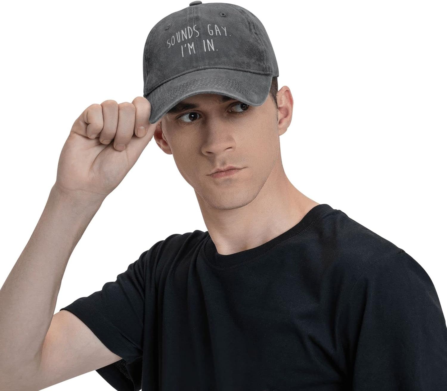 Hat Funny Gay Sounds Gay I'm i - Golf Cap Dad ulasan dan harga