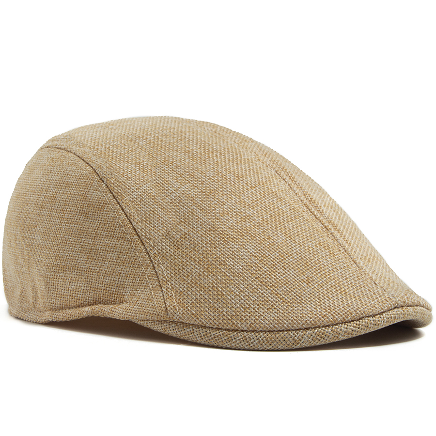 Men's Linen Flat Cap Spring Su - Newsboy Cap Ivy ulasan dan harga