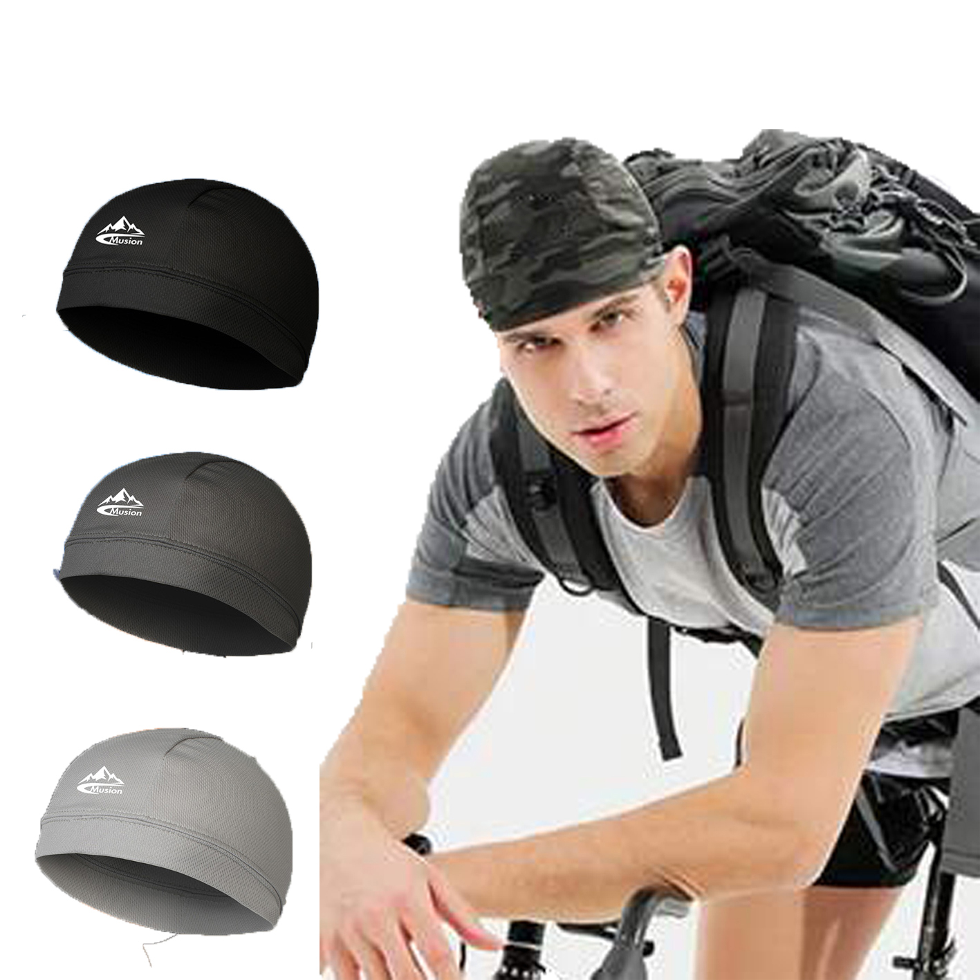 Musion Beanie Cap Bonnet for M - Skull Cap Helmet Liner ulasan dan harga
