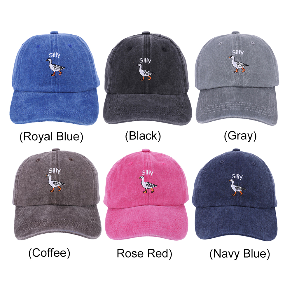 Embroidered Silly Goose Baseba - Golf Cap Dad ulasan dan harga