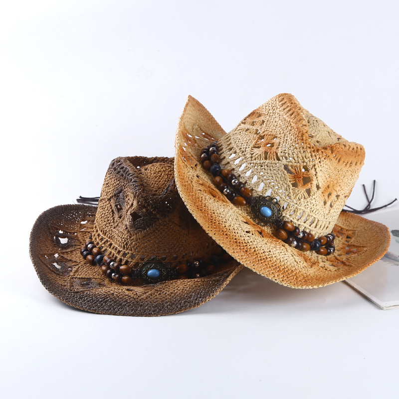 Spring and summer Spanish retr - Cowboy Hat Straw ulasan dan harga