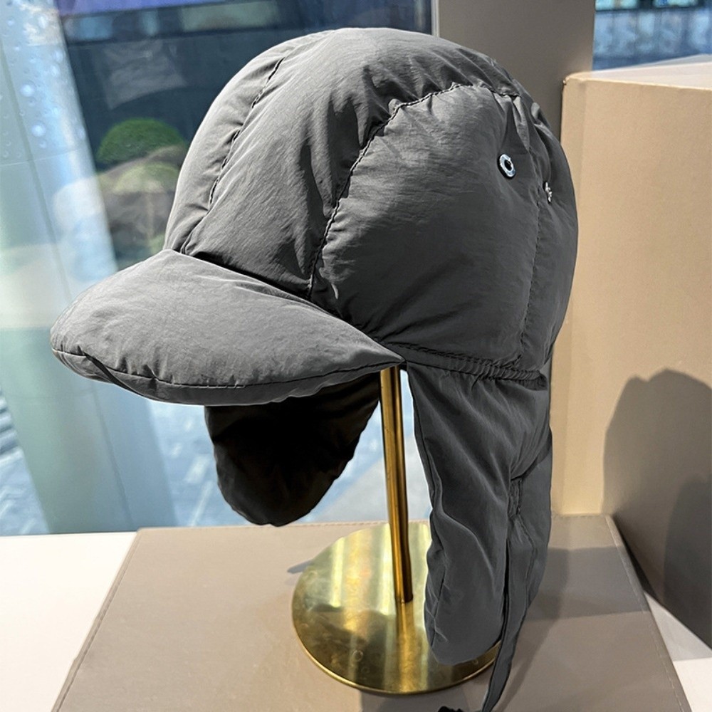 Solid Color Padded Bomber Hats - Winter Trapper Hat ulasan dan harga