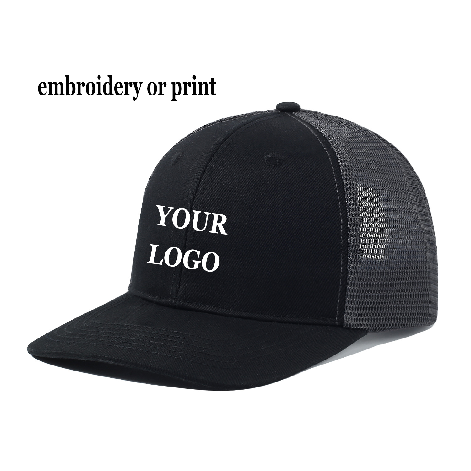 Custom Logo Sport Snapback Cap - Trucker Cap Mesh ulasan dan harga