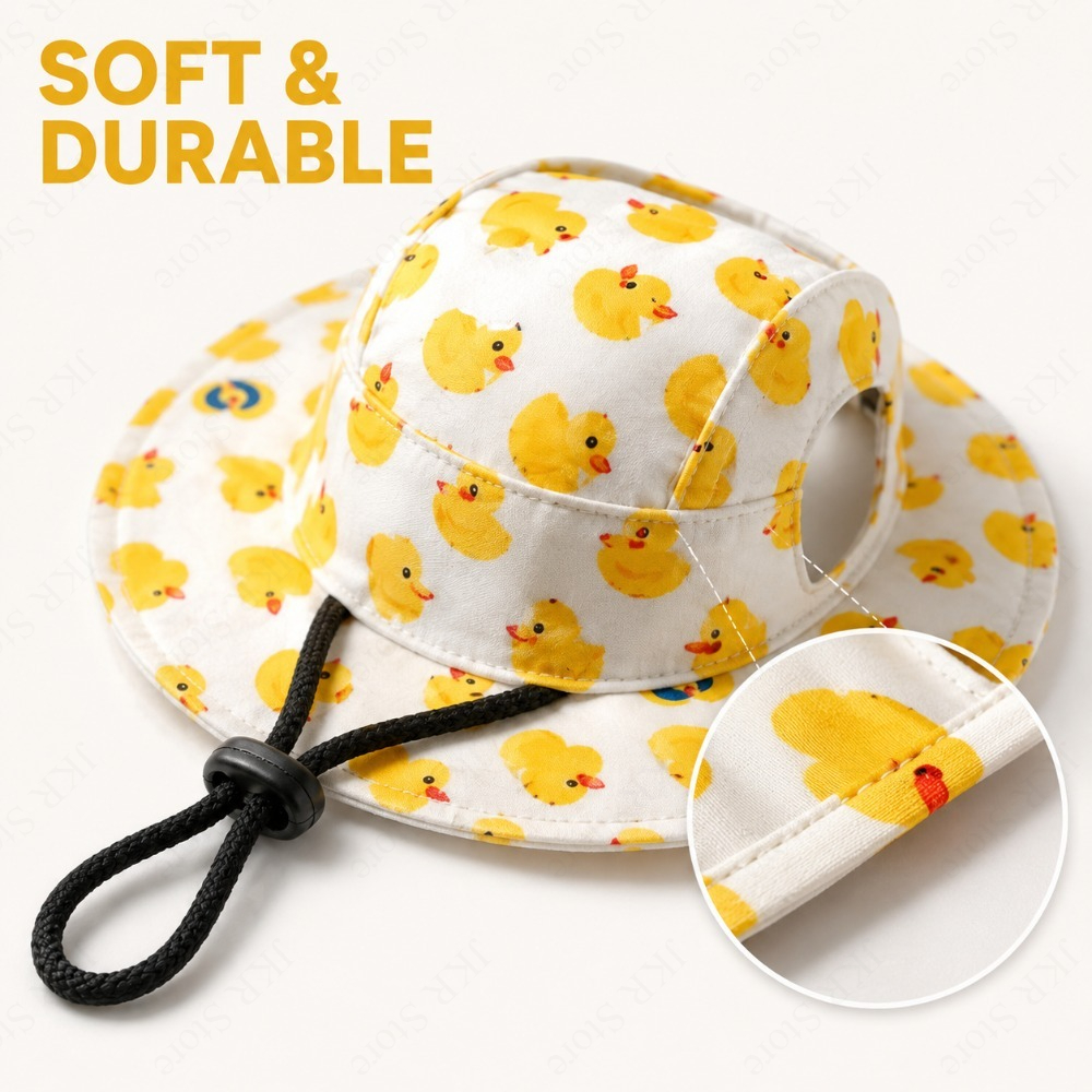 Adjustable Dog Hat Cute Print  - Running Cap Lightweight ulasan dan harga