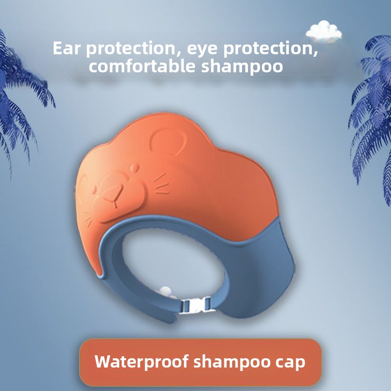 Kids Waterproof Shower Cap Bab - Swim Hat Silicone ulasan dan harga