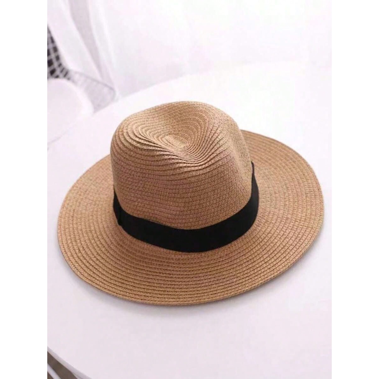 1 X Jazz Style Panama Hat with - Cowboy Hat Straw ulasan dan harga
