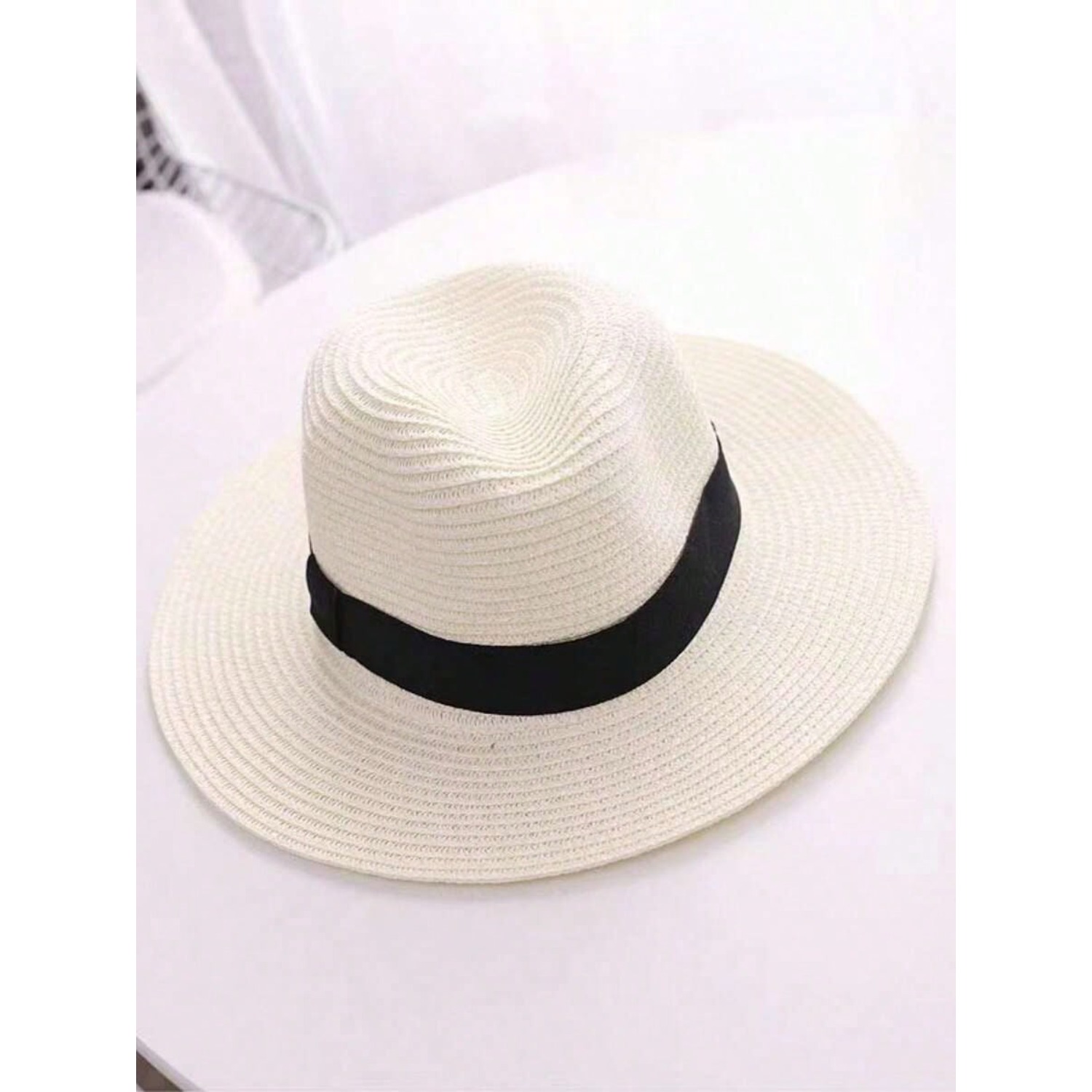 1 X Jazz Style Panama Hat with - Cowboy Hat Straw ulasan dan harga