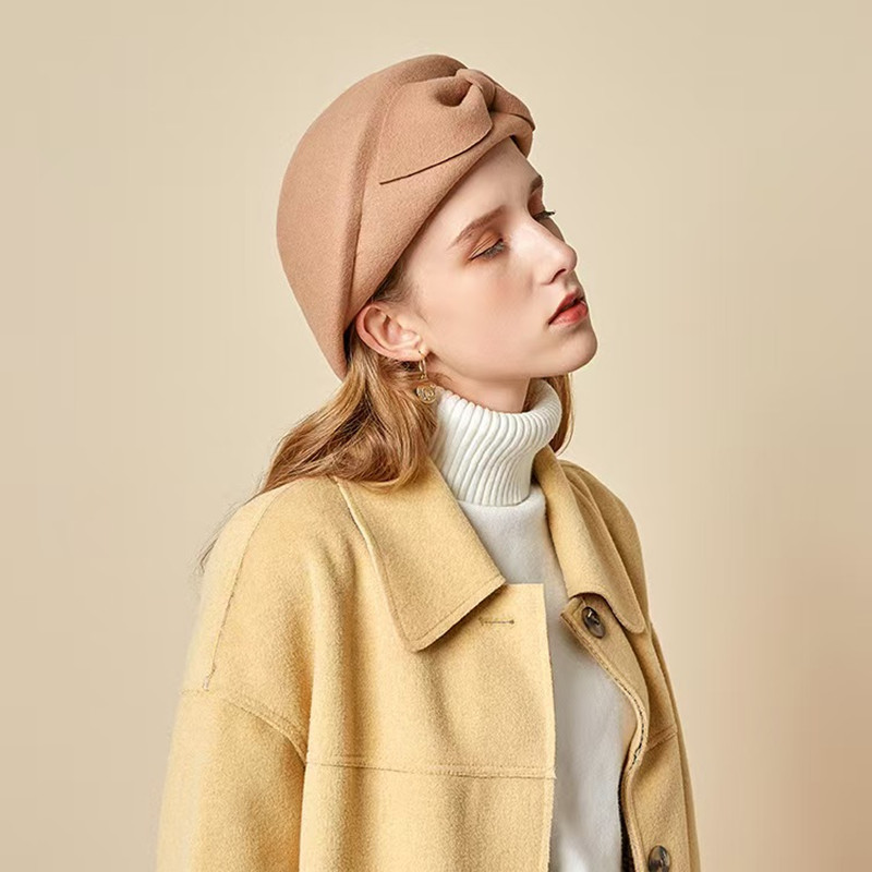wool Vintage Warm Wool Winter  - Beret French Wool ulasan dan harga