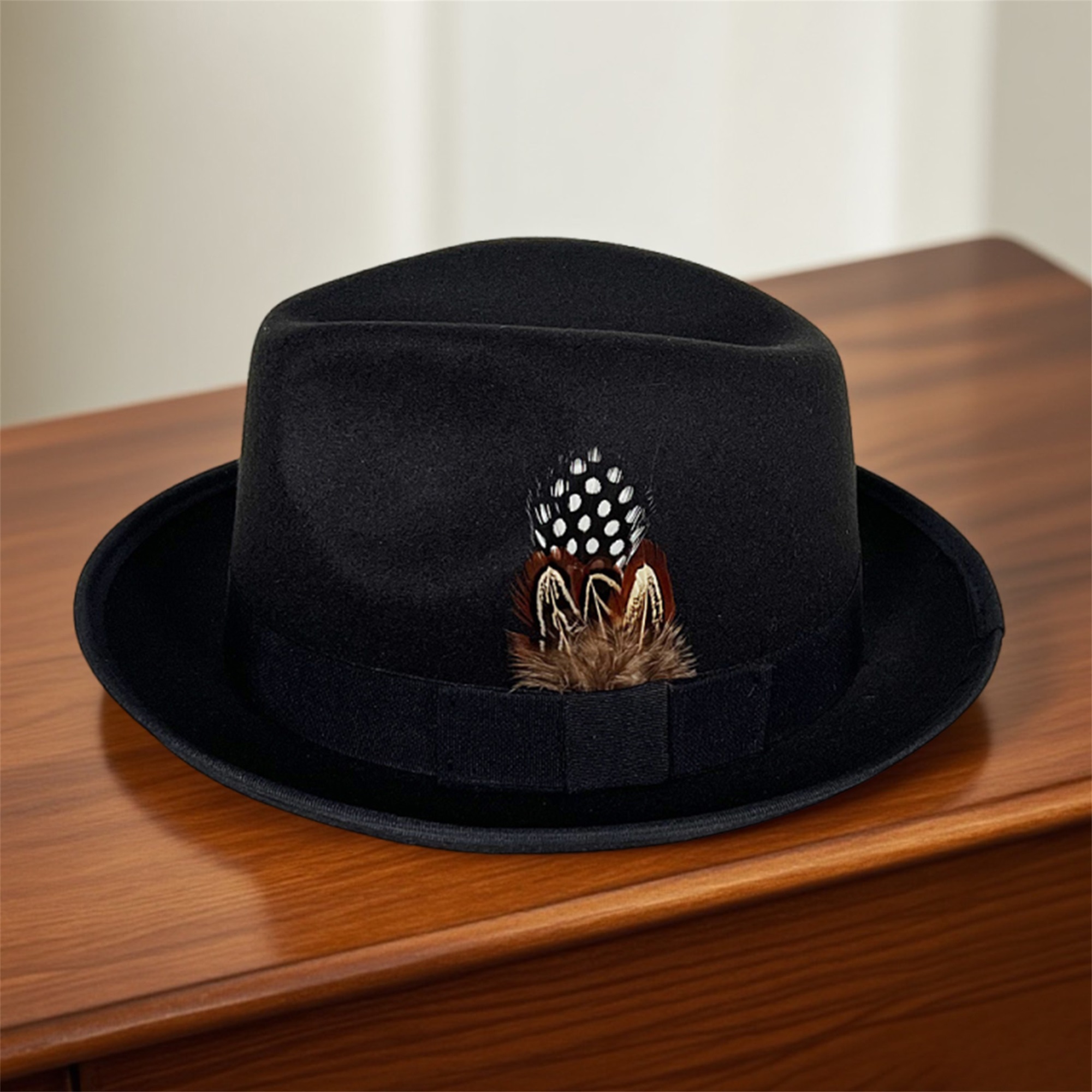 Vintage Style Wool Fedora Hat  - Fedora Hat Wool ulasan dan harga