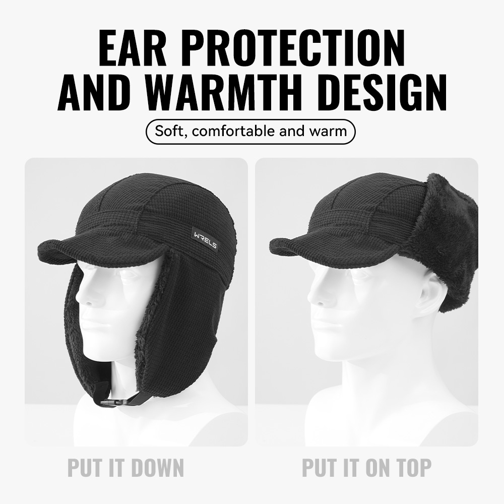 WRELS Winter Trapper Hat Windp - Trapper Hat Ear Flap ulasan dan harga