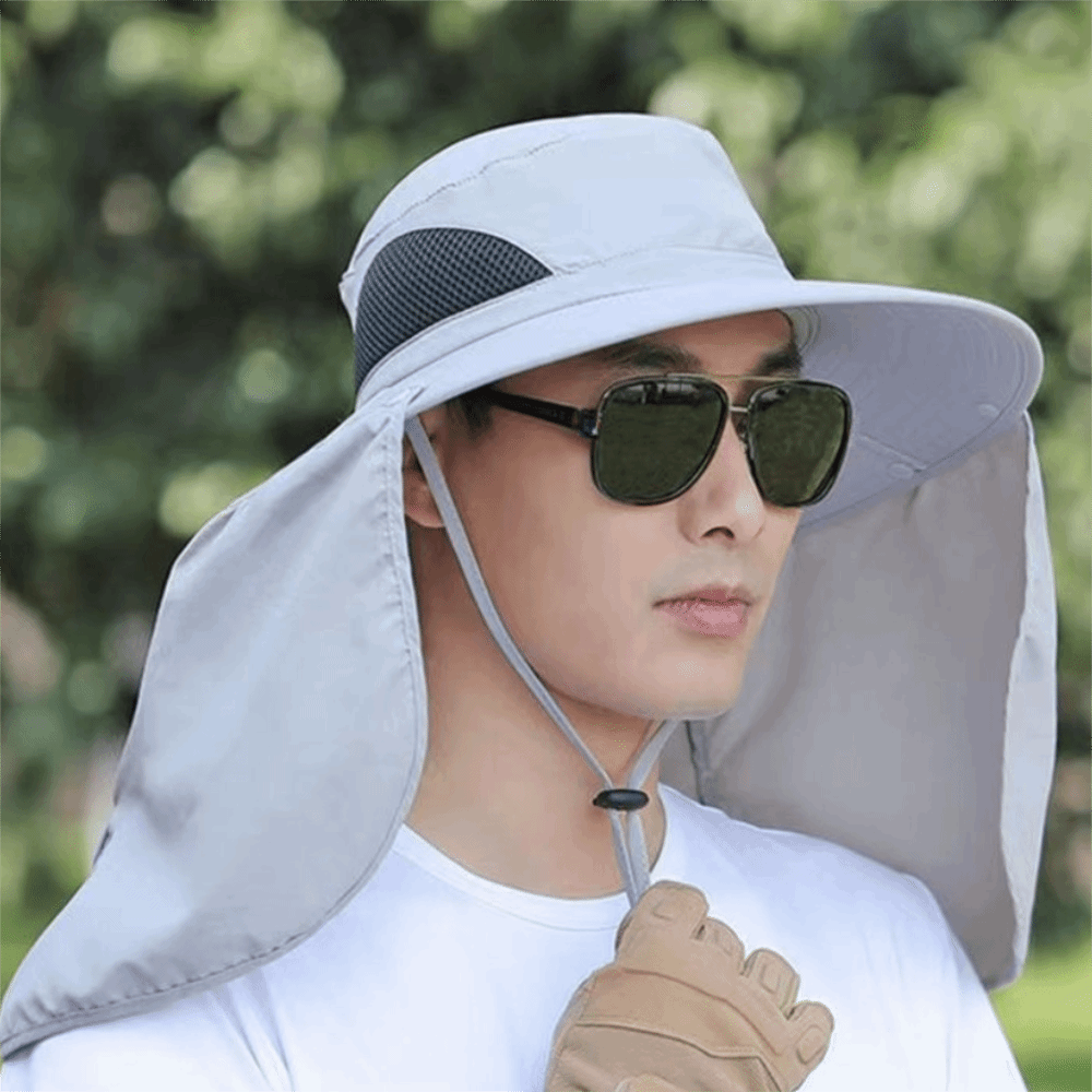Breathable Cloth Men Sun Hat N - Bucket Hat Cotton ulasan dan harga