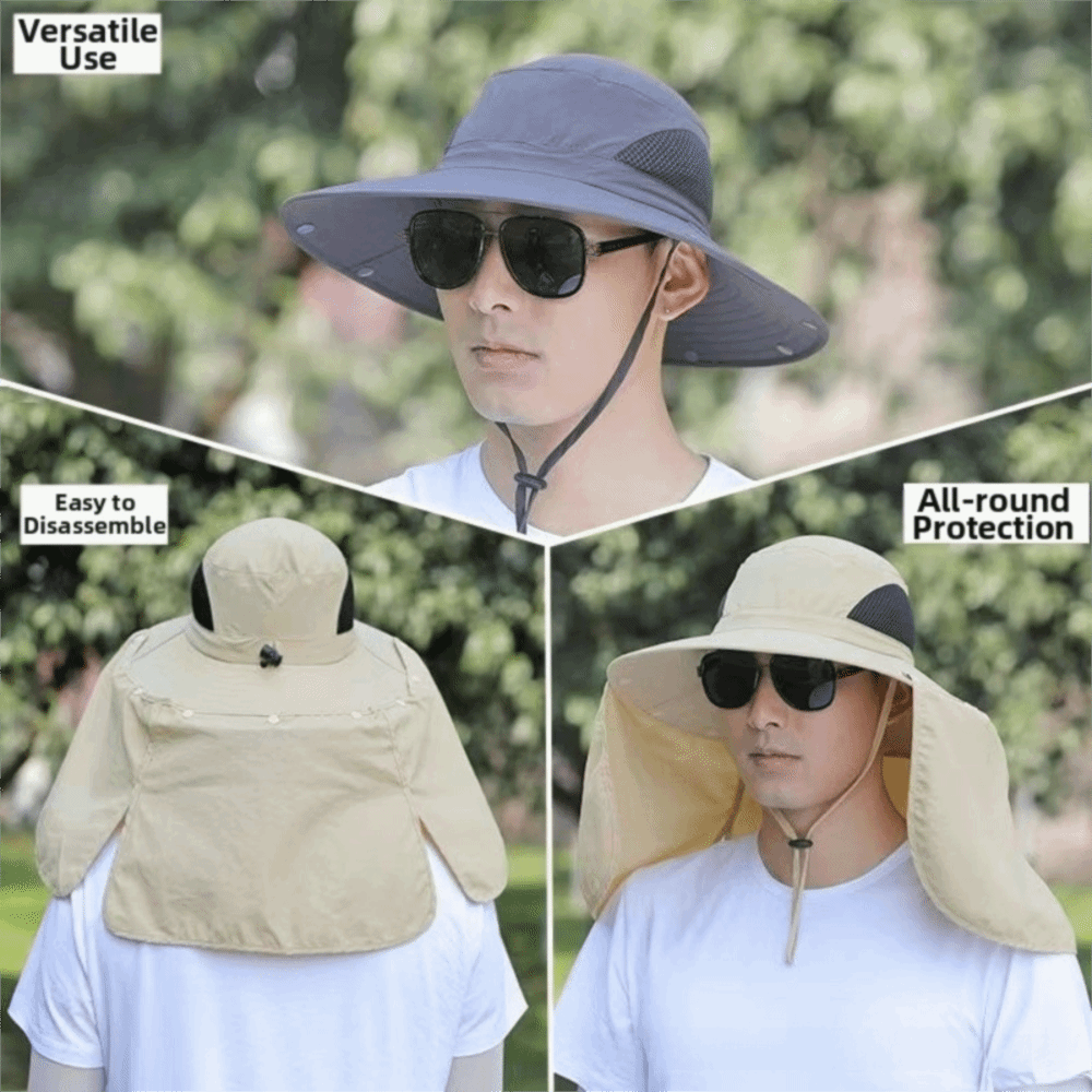 Breathable Cloth Men Sun Hat N - Bucket Hat Cotton ulasan dan harga