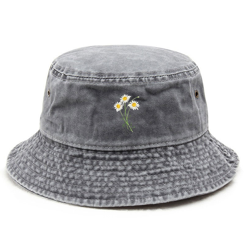 Customize Flower Cotton Washed - Bucket Hat Cotton ulasan dan harga