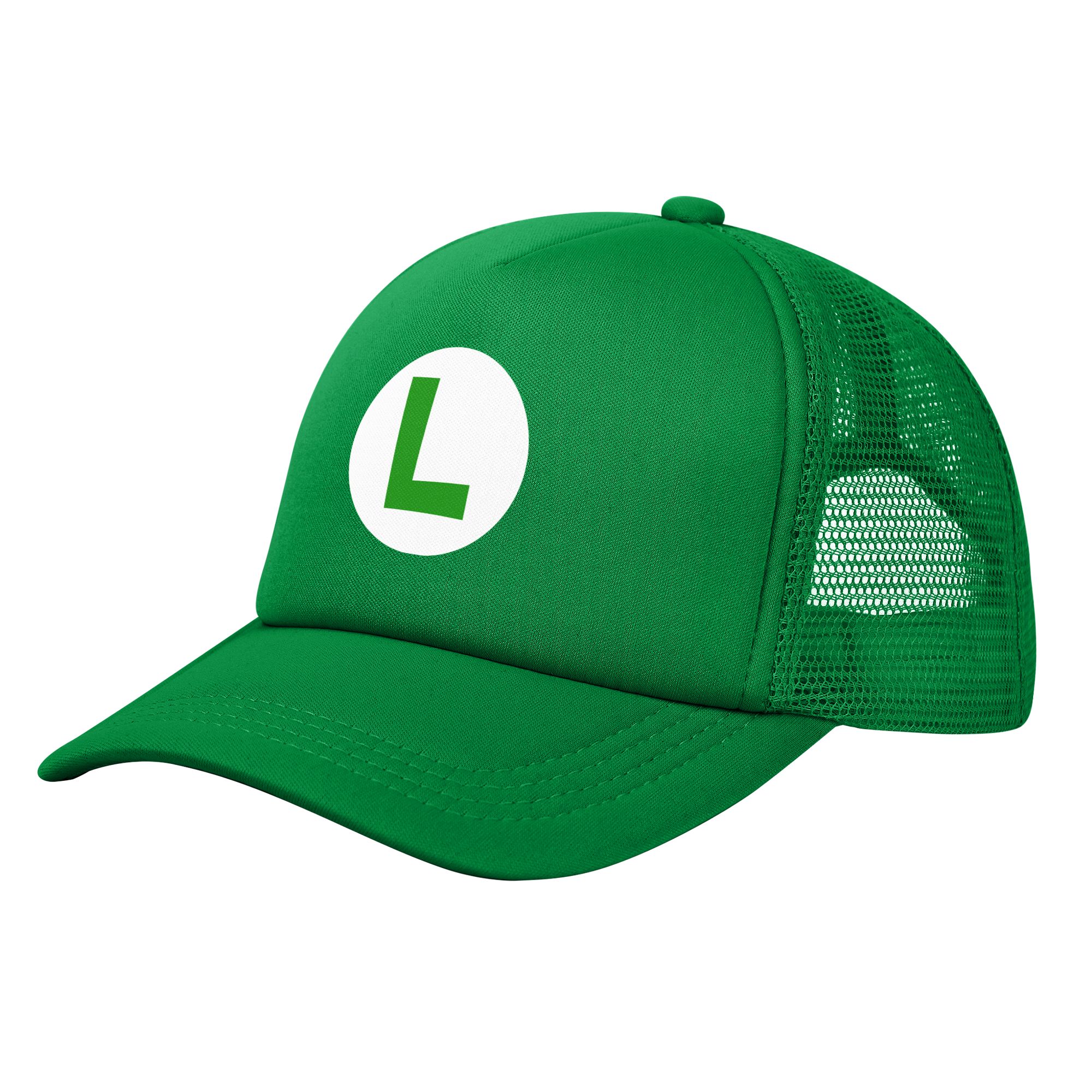 green L red m marioes Luigis F - Trucker Cap Mesh ulasan dan harga
