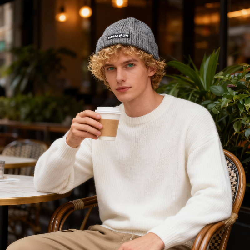1pc Winter Warm Beanie for Men - Beanie Cuffed Knit ulasan dan harga